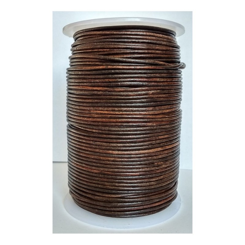 Rzemień 3 mm okrągły naturalny 100 cm Rzemień 3 mm okrągły naturalny 100 cm
